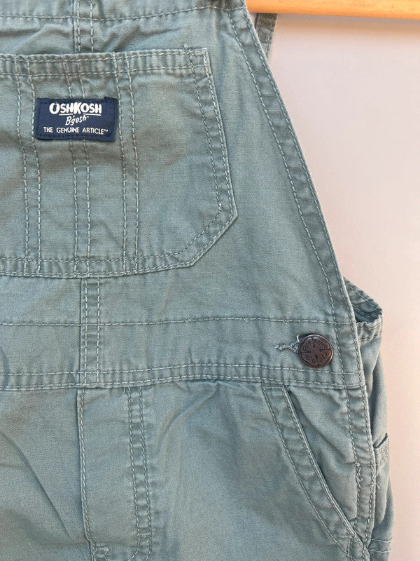 Oshkosh Sage Green Cargo Dungarees 4T