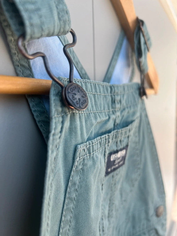 Oshkosh Sage Green Cargo Dungarees 4T