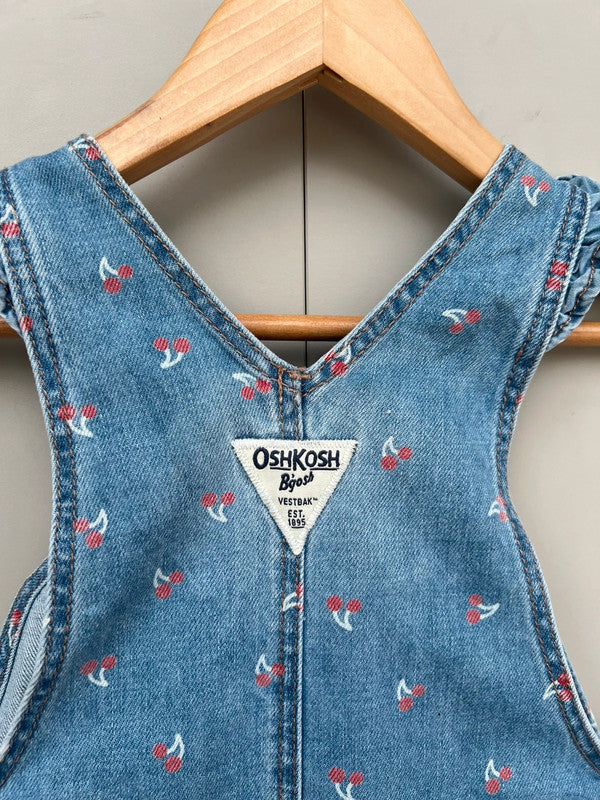 Oshkosh Cherry Shortalls 2T