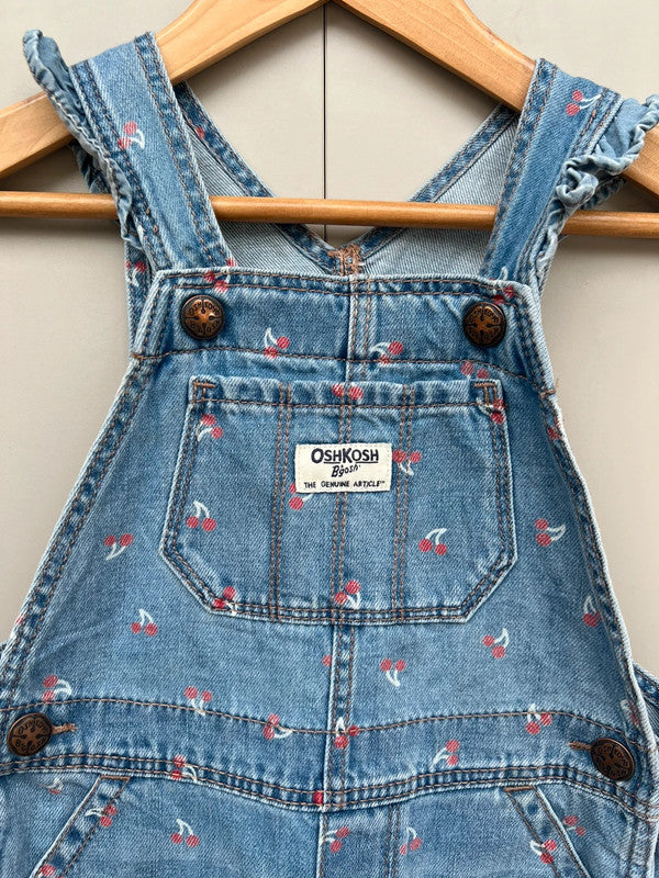 Oshkosh Cherry Shortalls 2T