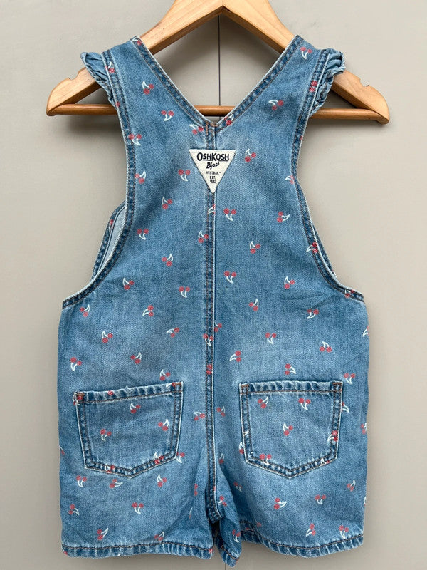 Oshkosh Cherry Shortalls 2T