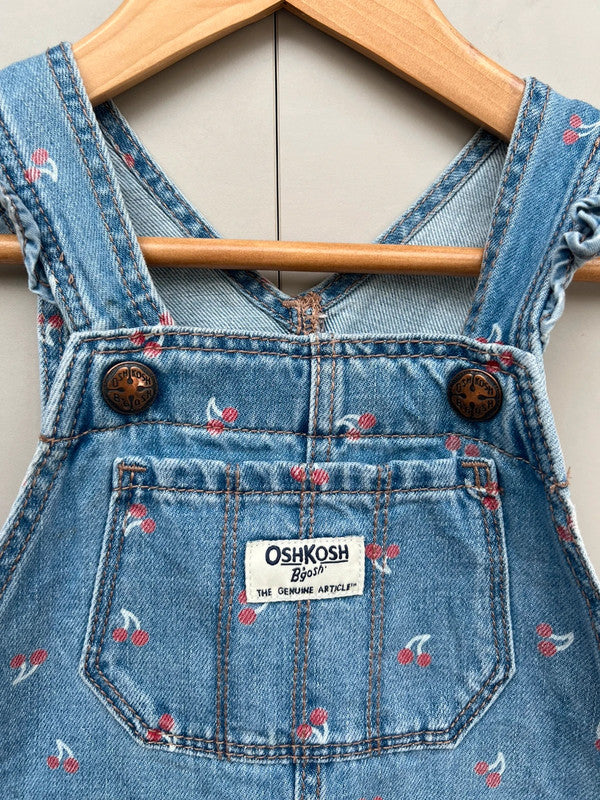 Oshkosh Cherry Shortalls 2T