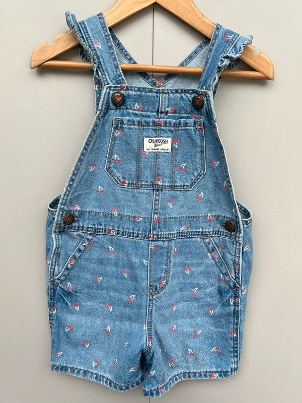 Oshkosh Cherry Shortalls 2T