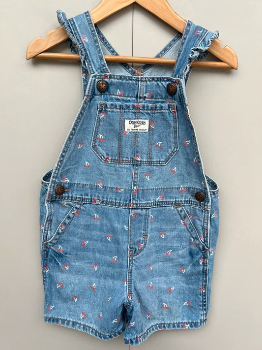 Oshkosh Cherry Shortalls 2T