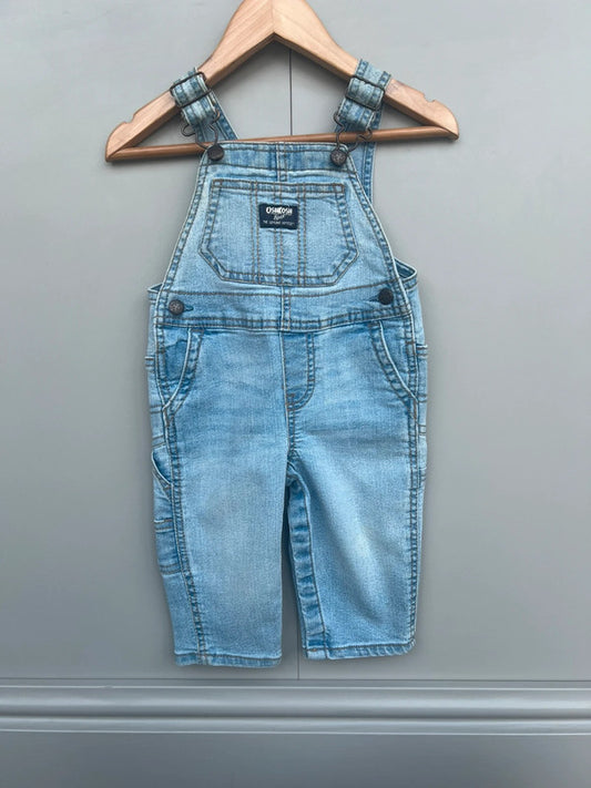 Oshkosh Light Denim Dungarees 6M
