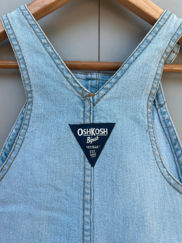 Oshkosh Light Denim Dungarees 6M