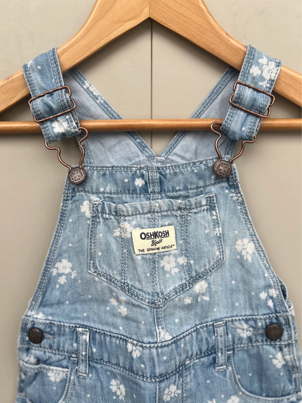 Oshkosh Floral Denim Dress 24M