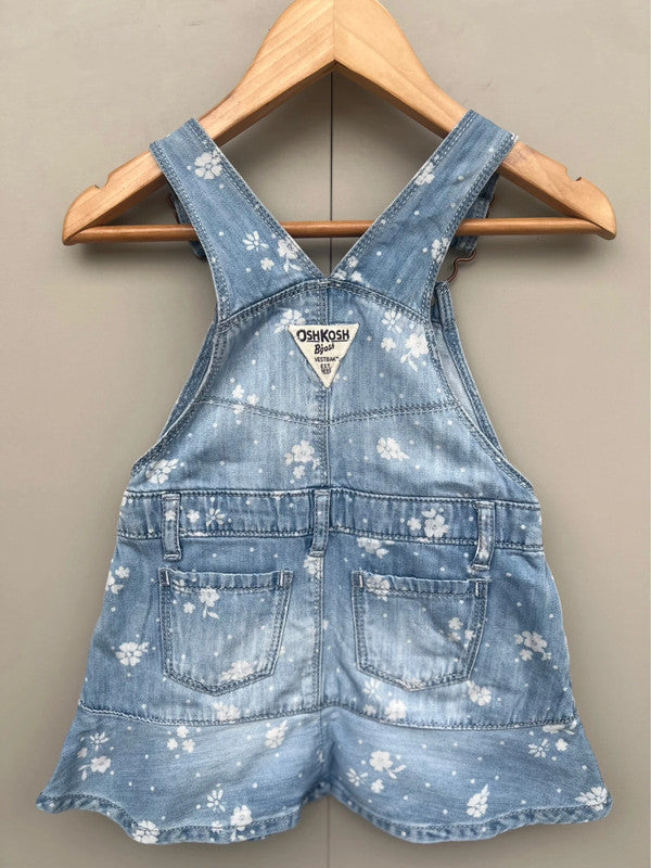 Oshkosh Floral Denim Dress 24M