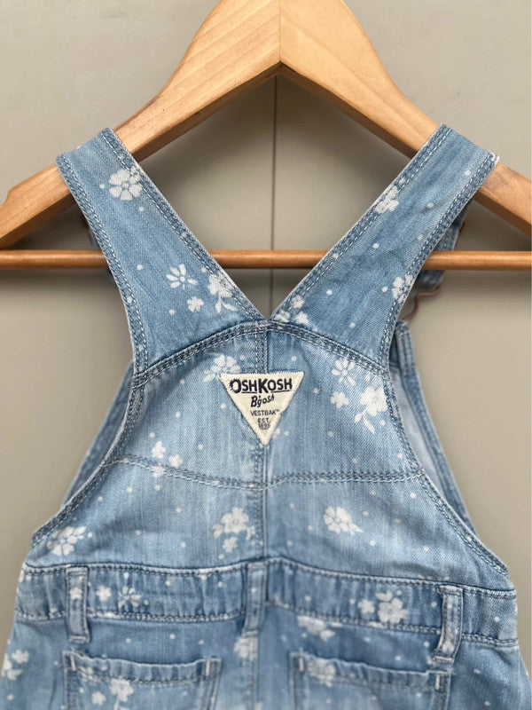 Oshkosh Floral Denim Dress 24M