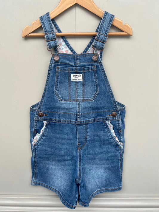 Oshkosh Denim Floral Shortalls 5T