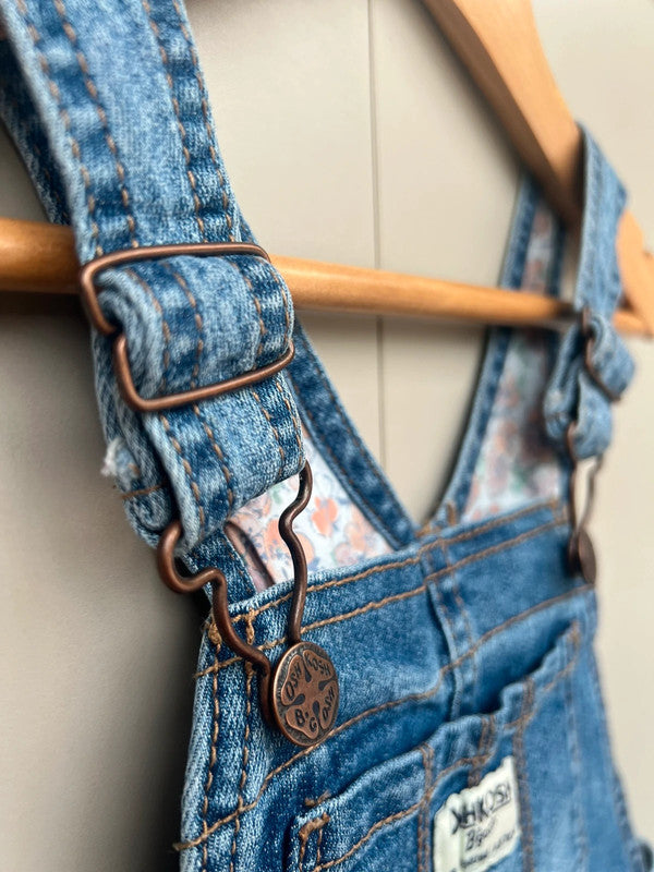 Oshkosh Denim Floral Shortalls 5T
