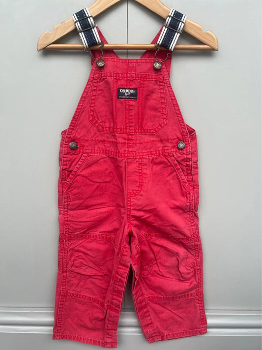 Oshkosh Red Dungarees 18M