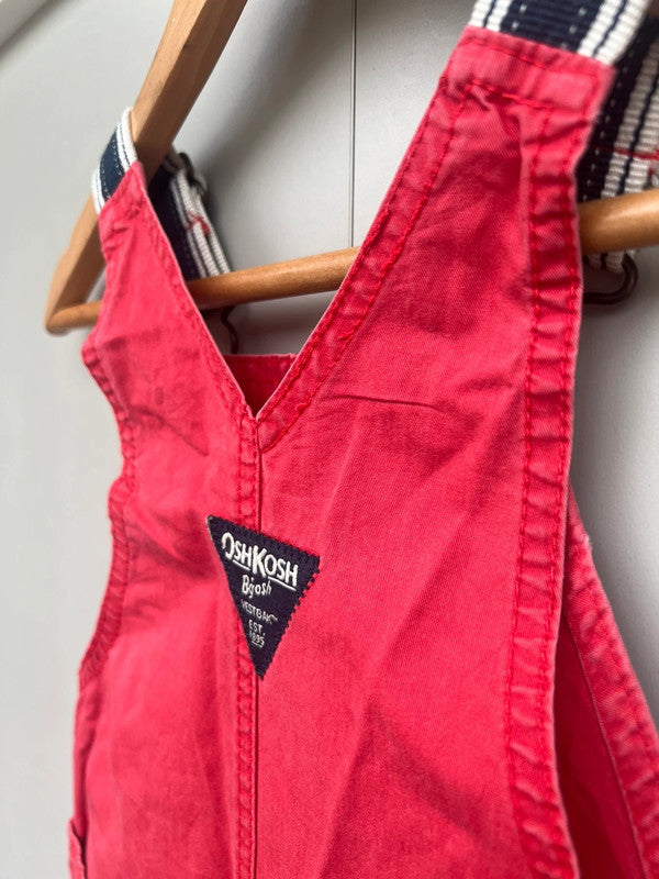 Oshkosh Red Dungarees 18M