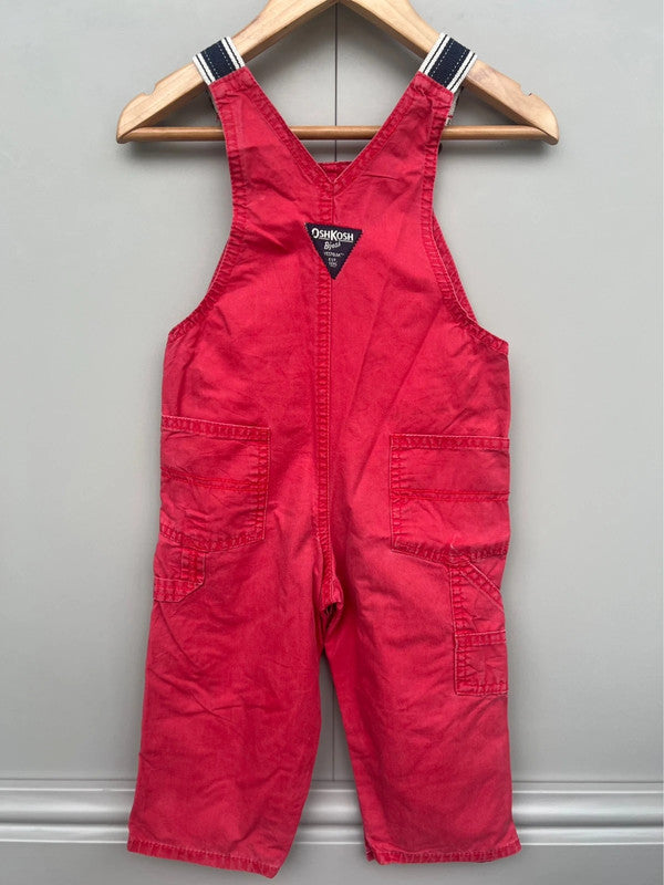 Oshkosh Red Dungarees 18M