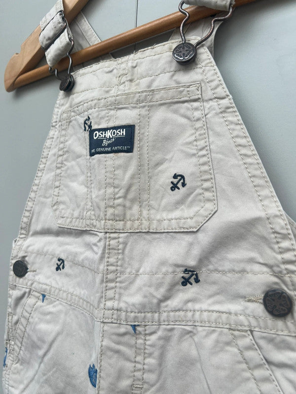Oshkosh Shortall Beige Dungarees 18-24M