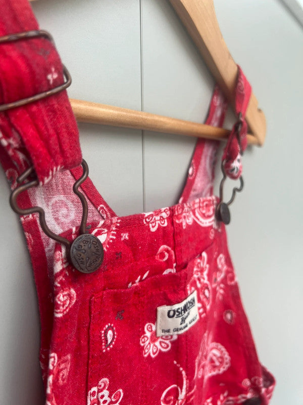 Oshkosh Paisley Shortalls 4T