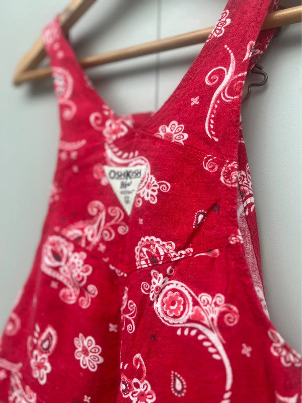 Oshkosh Paisley Shortalls 4T