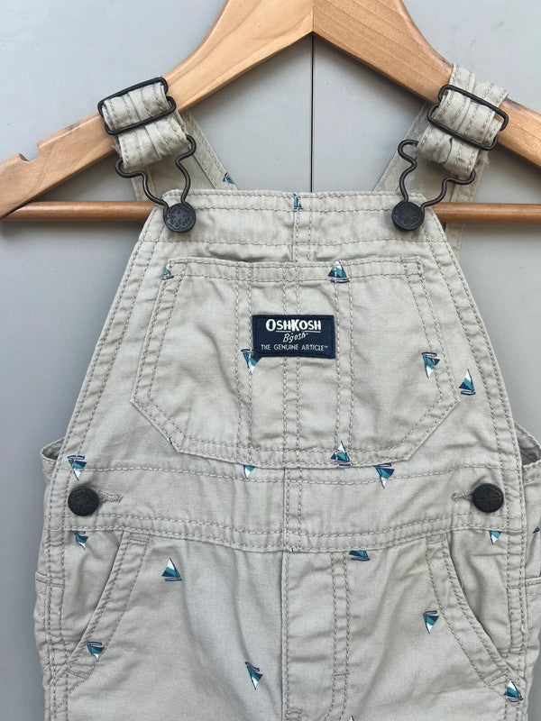 Oshkosh Boat Shortall Dungarees 12M
