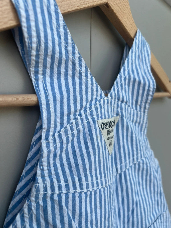 Oshkosh Striped Cotton Shortalls 18M