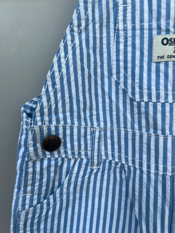 Oshkosh Striped Cotton Shortalls 18M