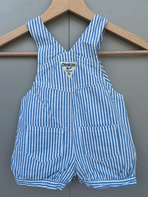 Oshkosh Striped Cotton Shortalls 18M
