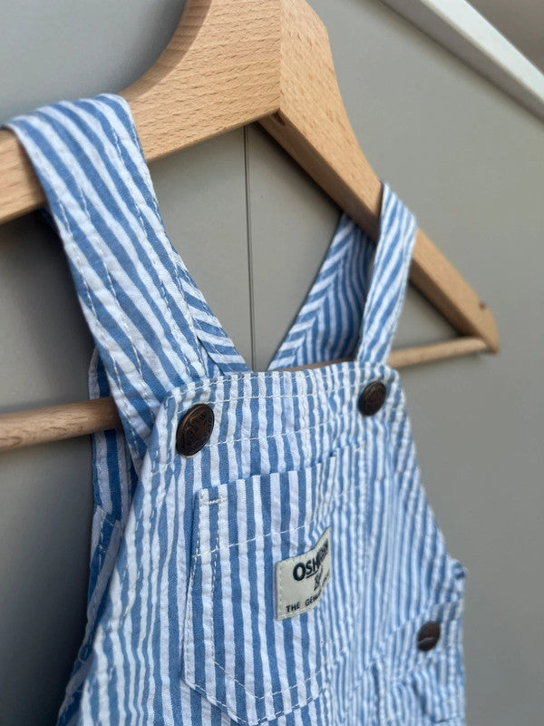 Oshkosh Striped Cotton Shortalls 18M