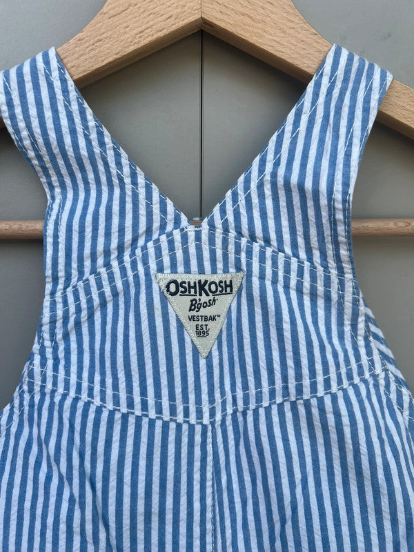 Oshkosh Striped Cotton Shortalls 18M