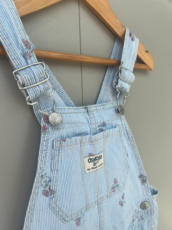 Oshkosh Strawberry Striped Shortalls 4T
