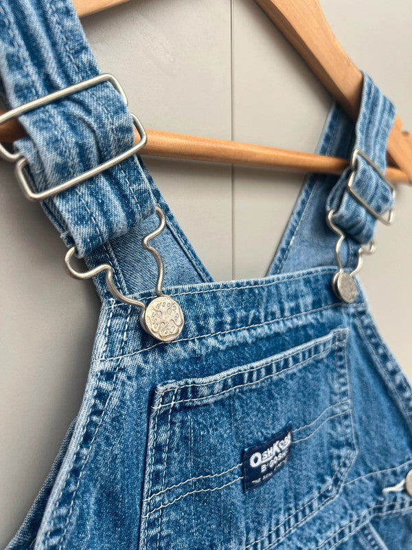 Oshkosh Unisex Vintage Shortall Dungarees 2T