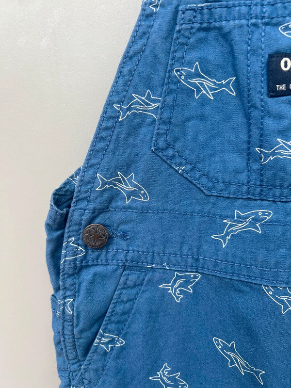 Oshkosh Shark Shortall Dungaree 18M