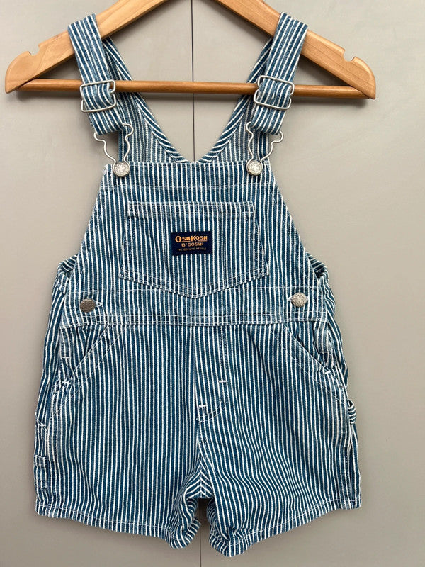 Oshkosh Vintage Hickory Shortalls 12M
