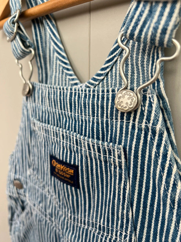 Oshkosh Vintage Hickory Shortalls 12M