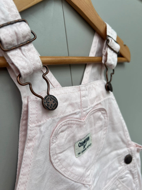 Oshkosh Rose Pink Dungarees 2T