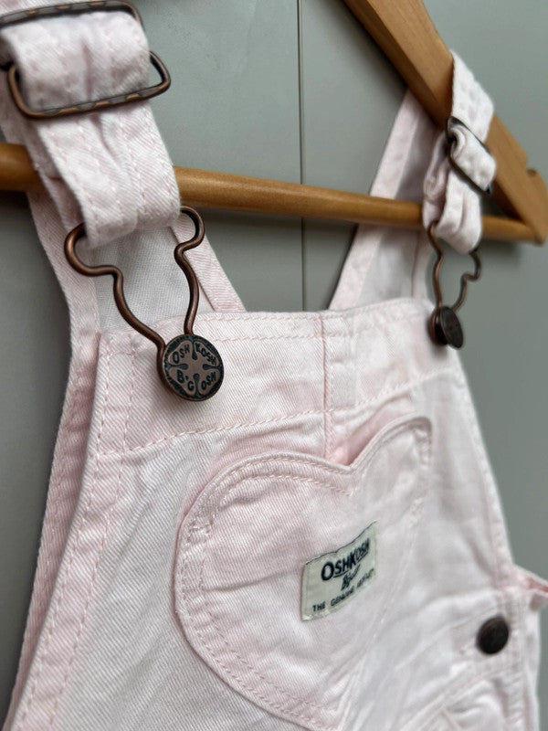 Oshkosh Rose Pink Dungarees 2T