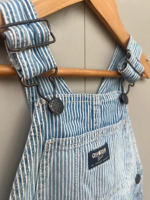 Oshkosh Hickory Shortalls 3T