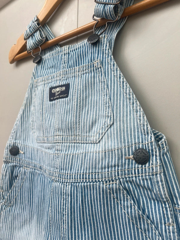 Oshkosh Hickory Shortalls 3T