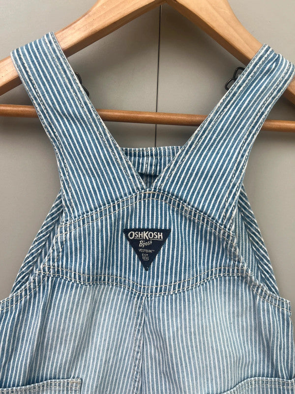 Oshkosh Hickory Shortalls 3T