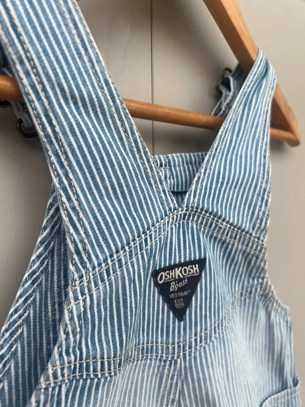 Oshkosh Hickory Shortalls 3T