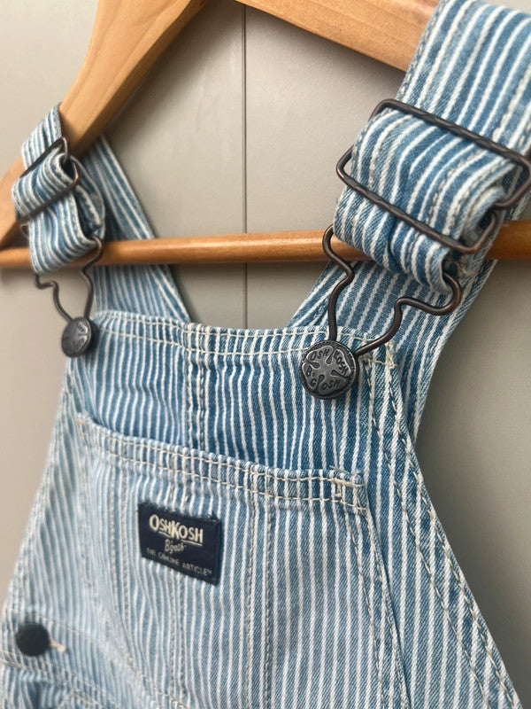 Oshkosh Hickory Shortalls 3T