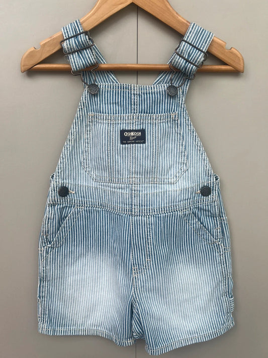 Oshkosh Hickory Shortalls 3T