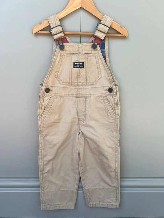 Oshkosh Cargo Beige Dungarees 2T