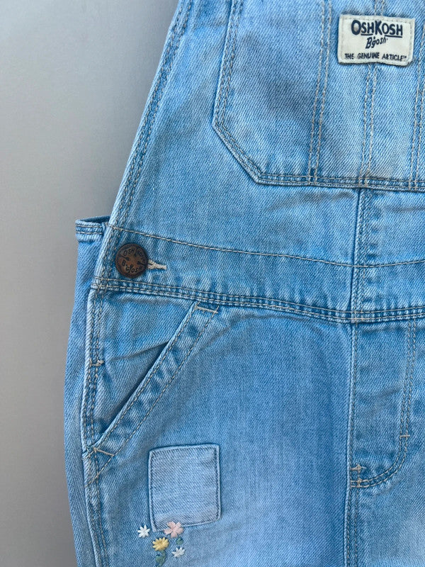 Oshkosh Denim Floral Dungarees 3T