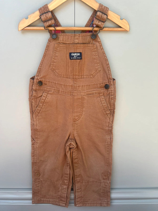 Oshkosh Cargo Mustard Dungarees 18M