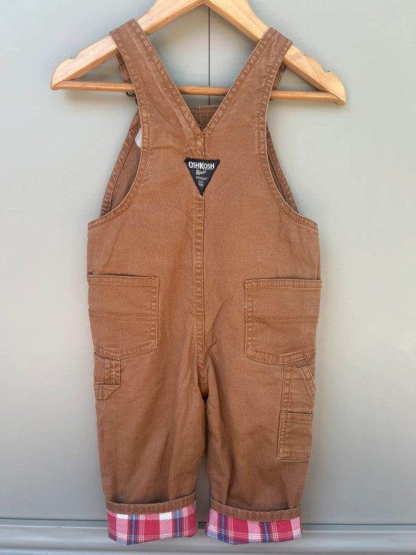 Oshkosh Cargo Mustard Dungarees 18M