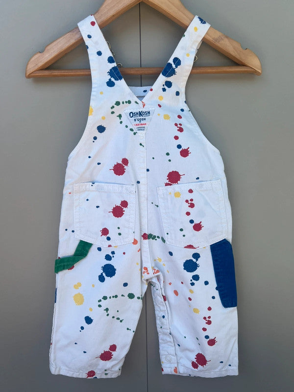 Oshkosh Paint Splatter Vintage Dungarees 9M
