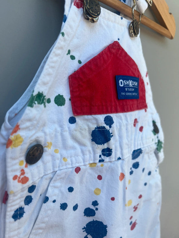 Oshkosh Paint Splatter Vintage Dungarees 9M