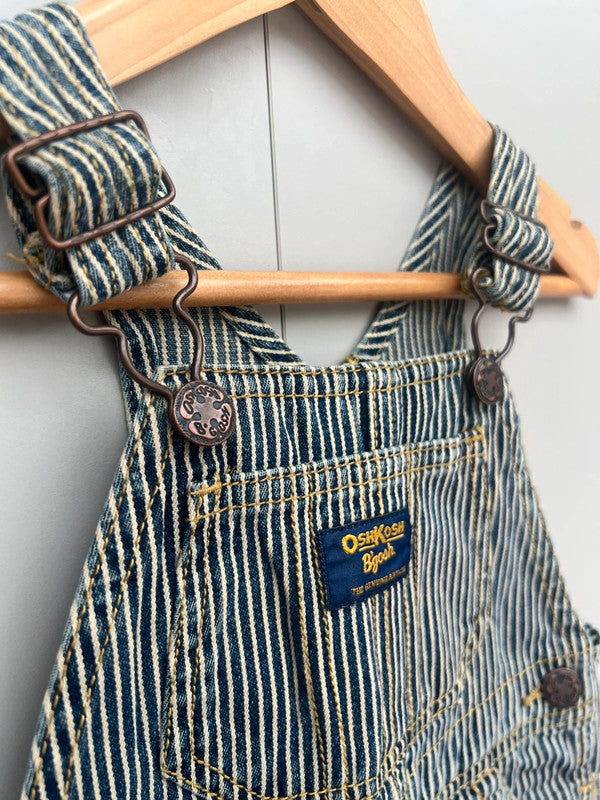 Oshkosh Navy Hickory Dungarees 18M