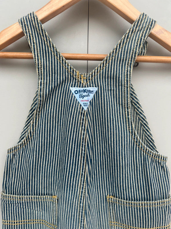 Oshkosh Navy Hickory Dungarees 18M