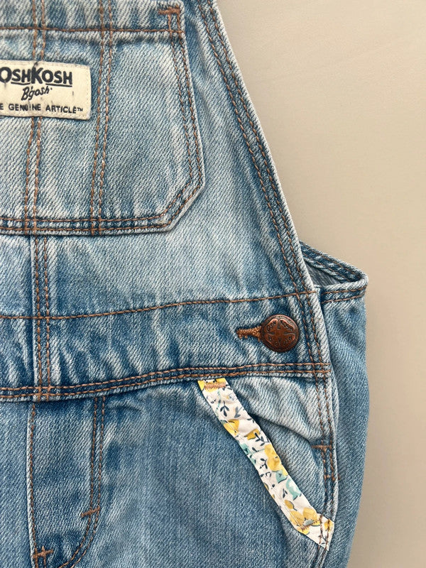 Oshkosh Denim Floral Turn Ups 12-18M