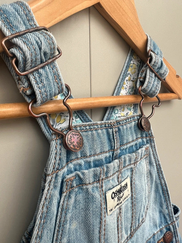 Oshkosh Denim Floral Turn Ups 12-18M